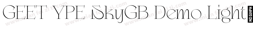 GEET YPE SkyGB Demo Light字体转换